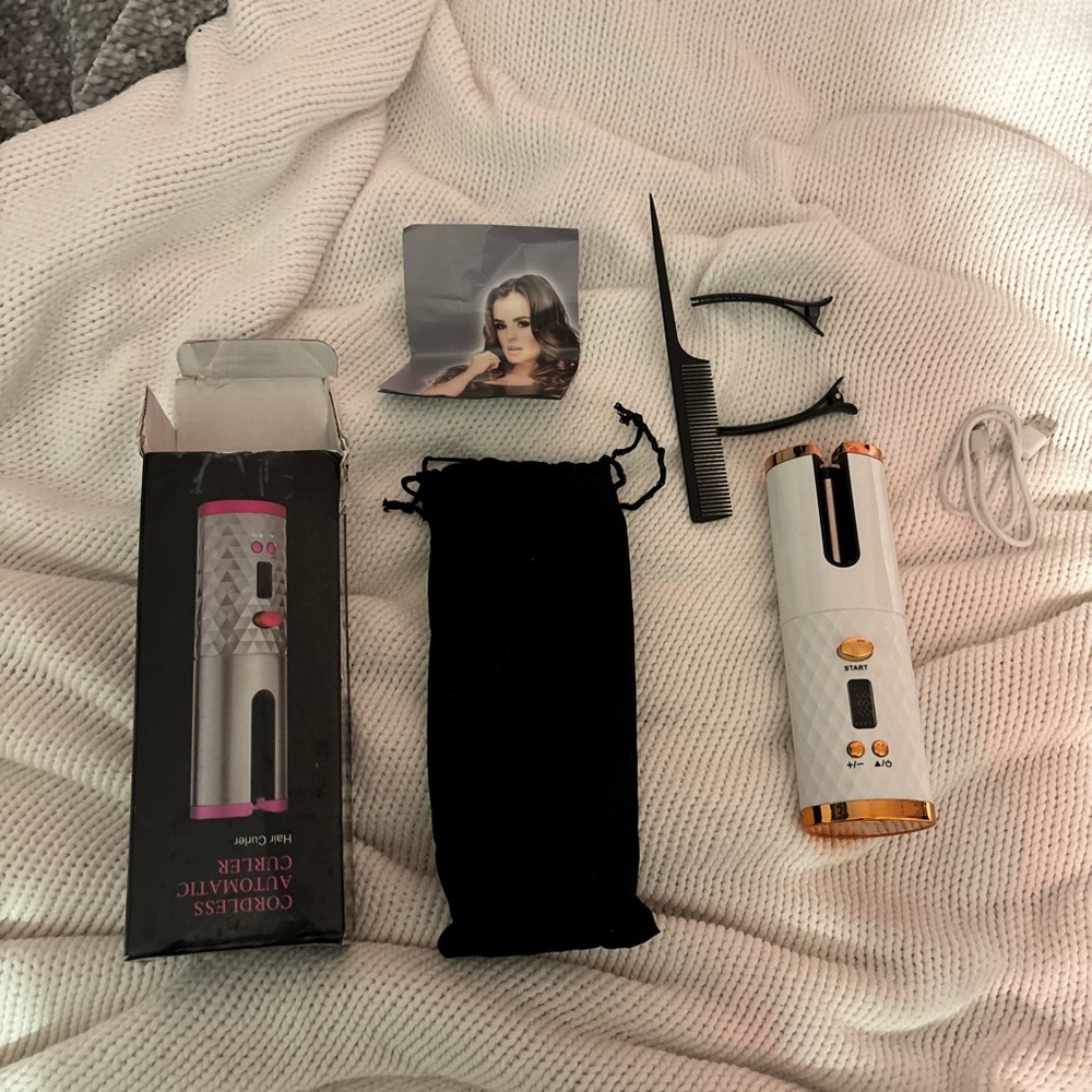 Cordless hair curling kit